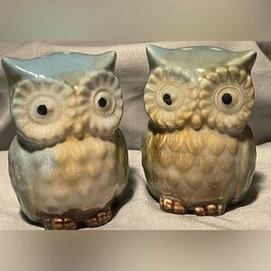 Vintage Owl Salt-n-Pepper Shakers